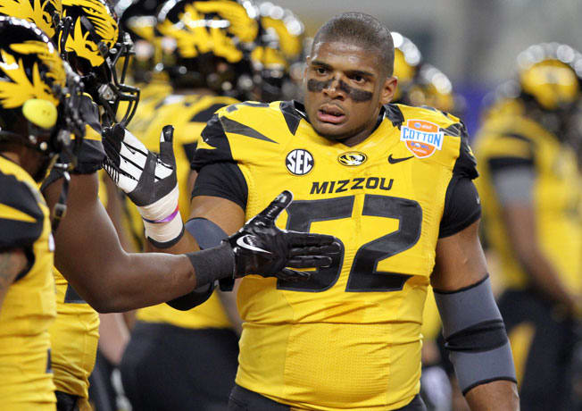 Missouri's Michael Sam, the SEC Defensive Player of the Year, recorded a league-best 11.5 sacks in '13.